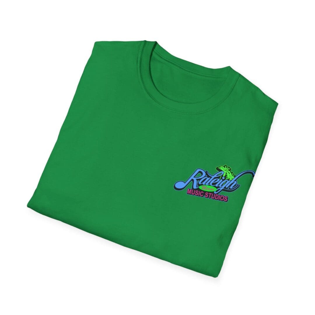 Green Raleigh Music Studios t-shirt.