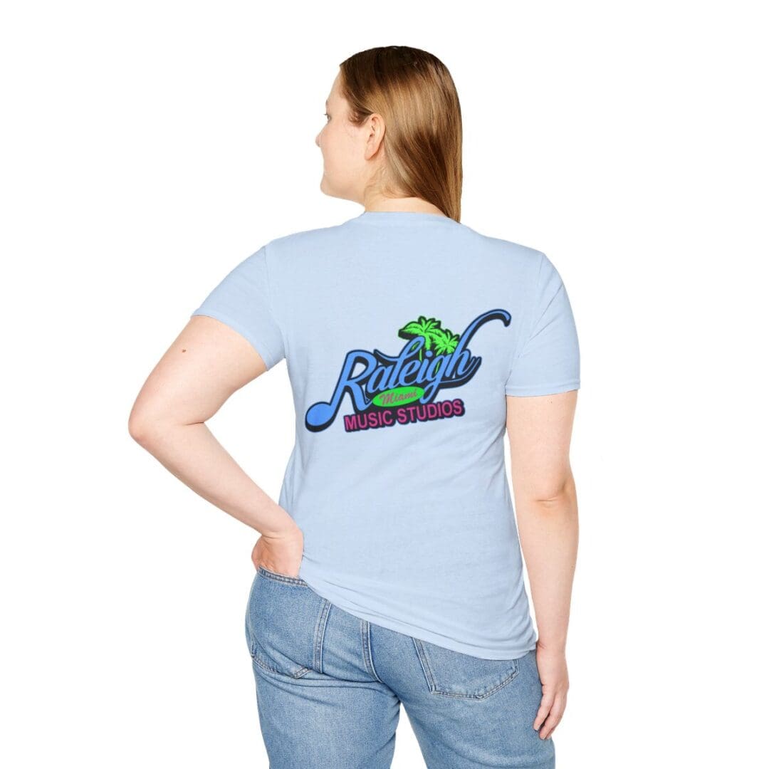 Raleigh Music Studios T-shirt back design.