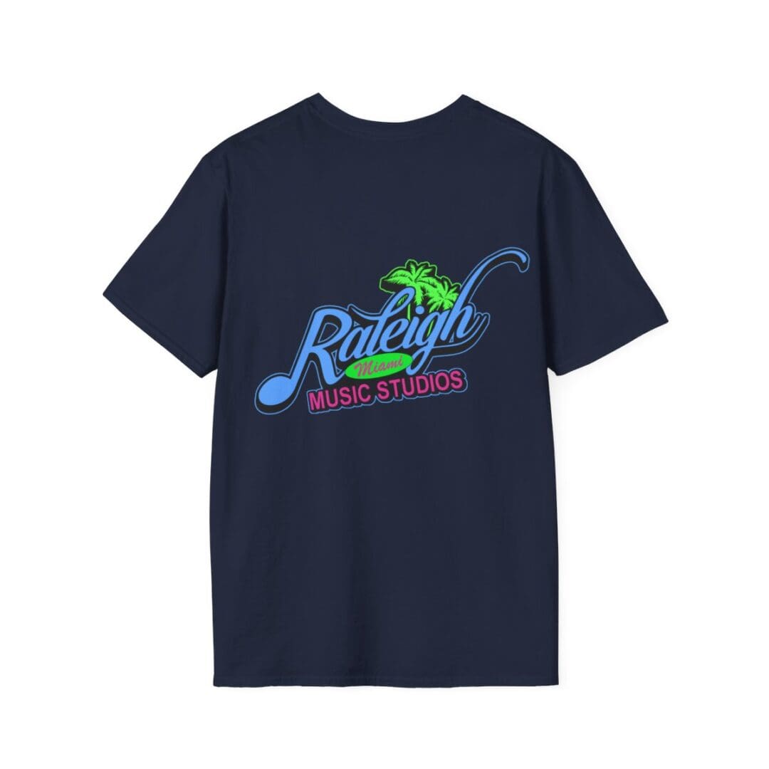 Raleigh Miami Music Studios T-shirt back.