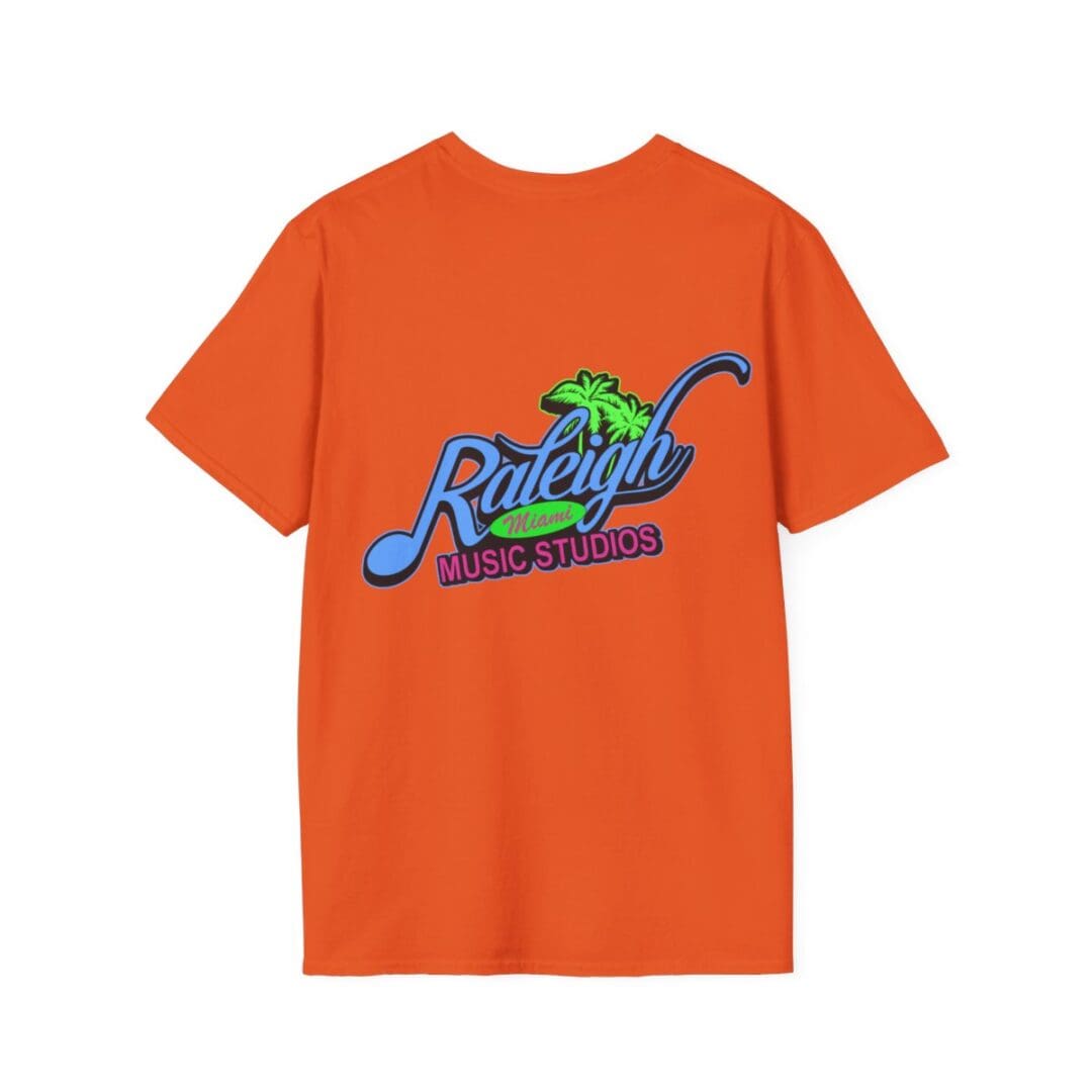 Orange Raleigh Miami Music Studios tee.
