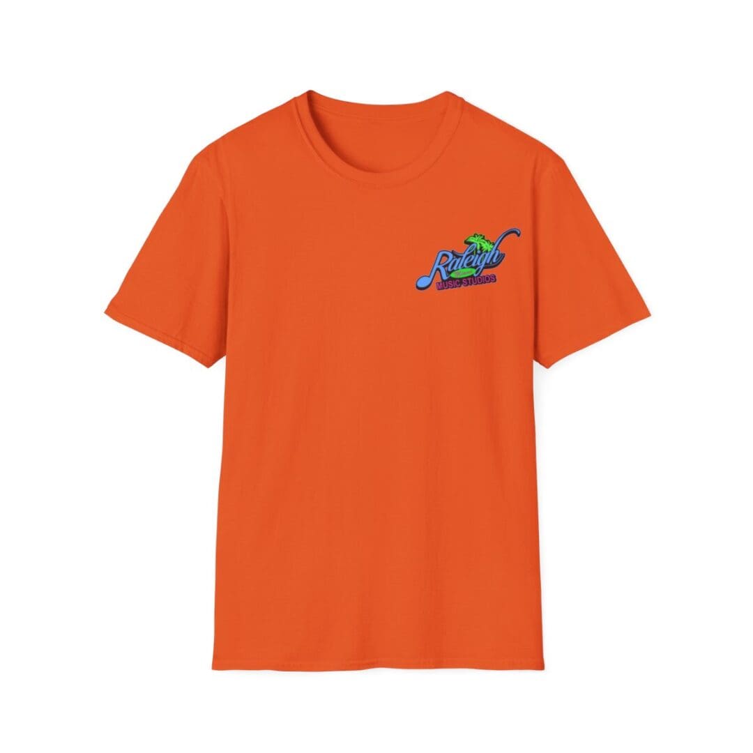 Orange Raleigh Music Studios t-shirt.
