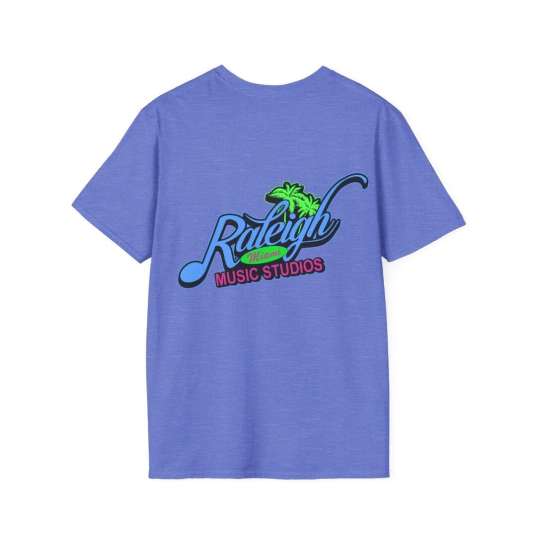 Raleigh Miami Music Studios T-shirt back.