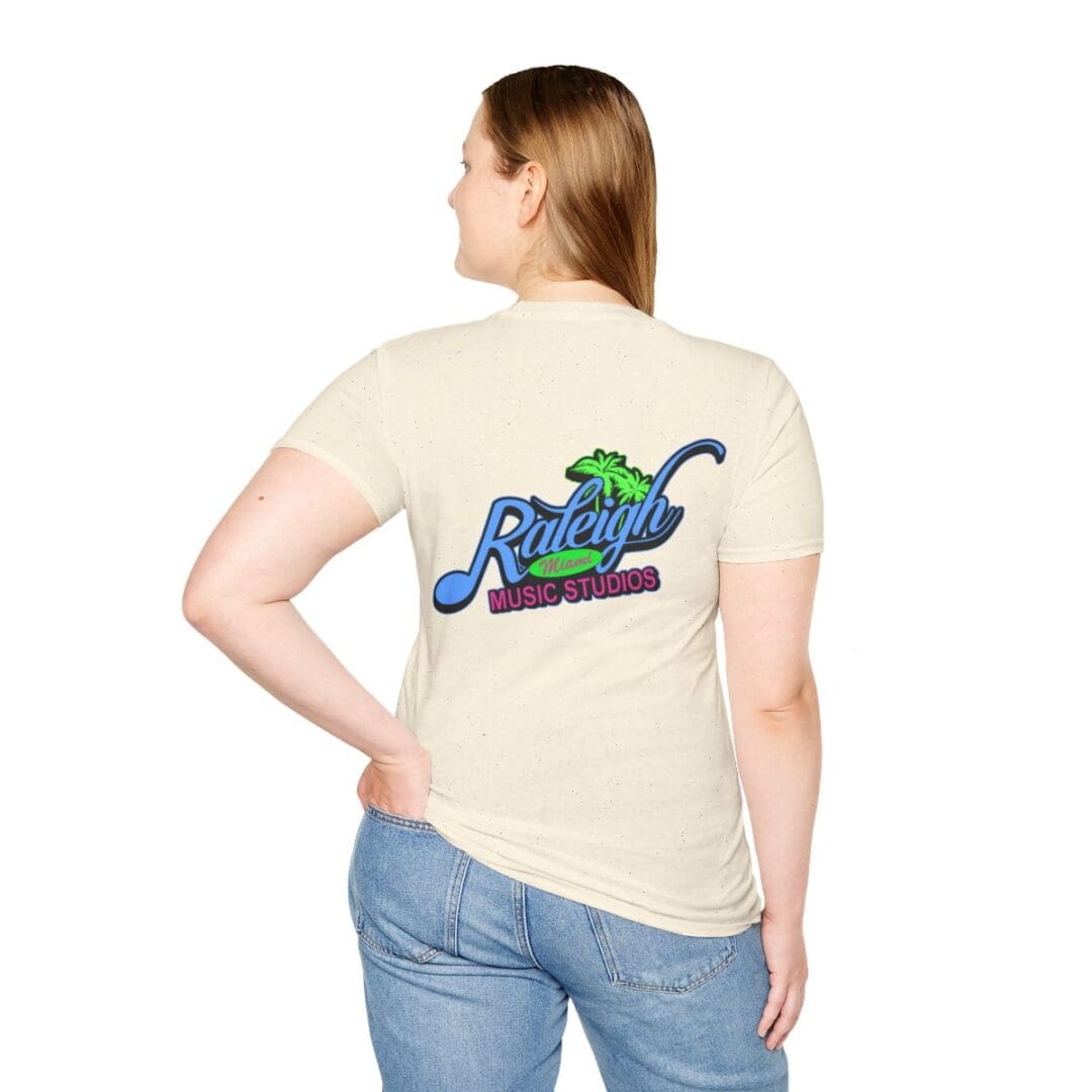 Raleigh Music Studios t-shirt back design.