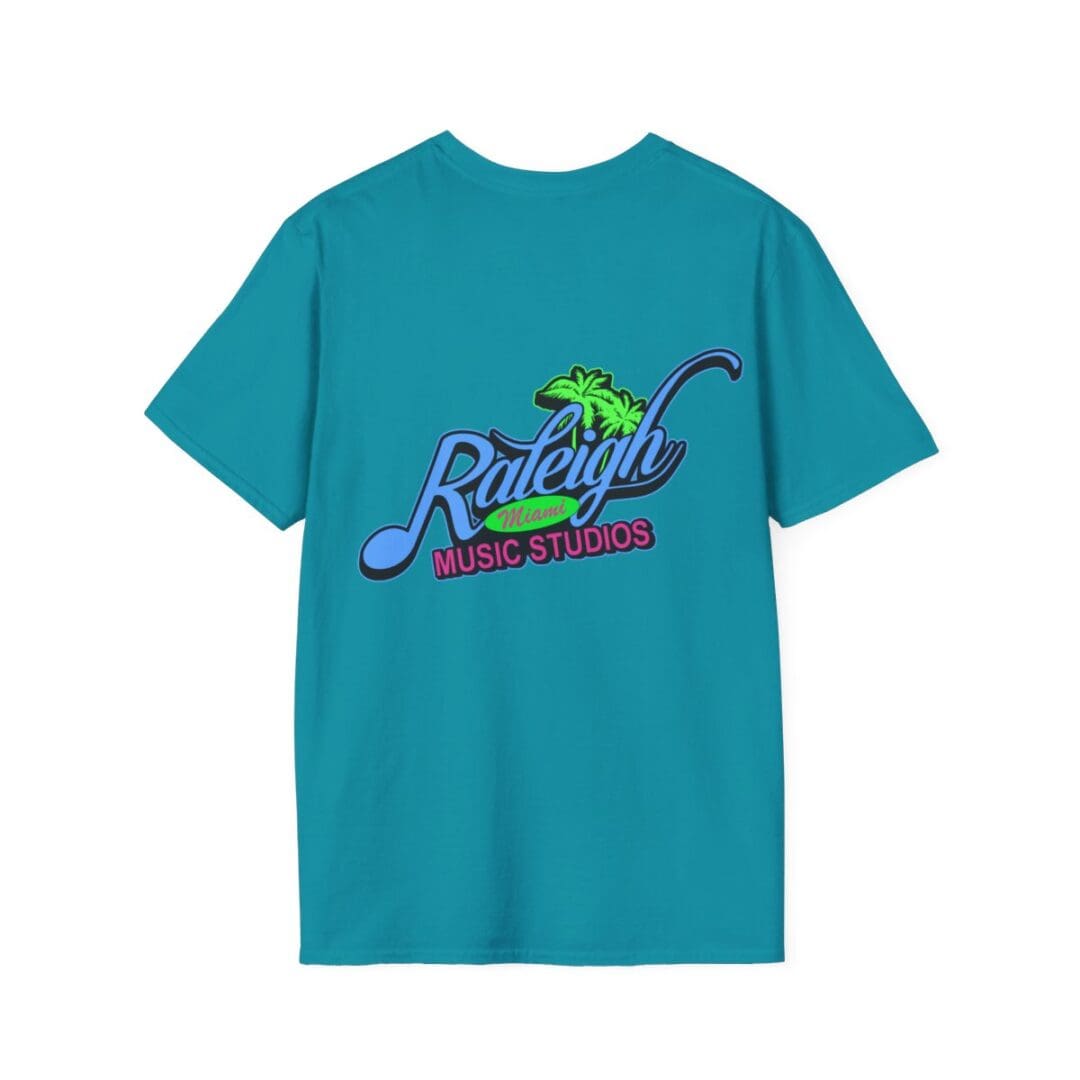 Teal T-shirt: Raleigh Miami Music Studios.