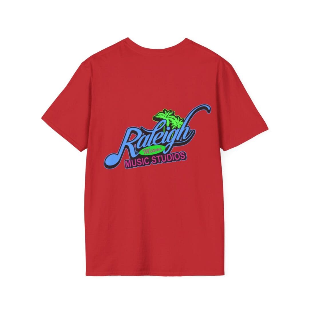 Red Raleigh Music Studios t-shirt.