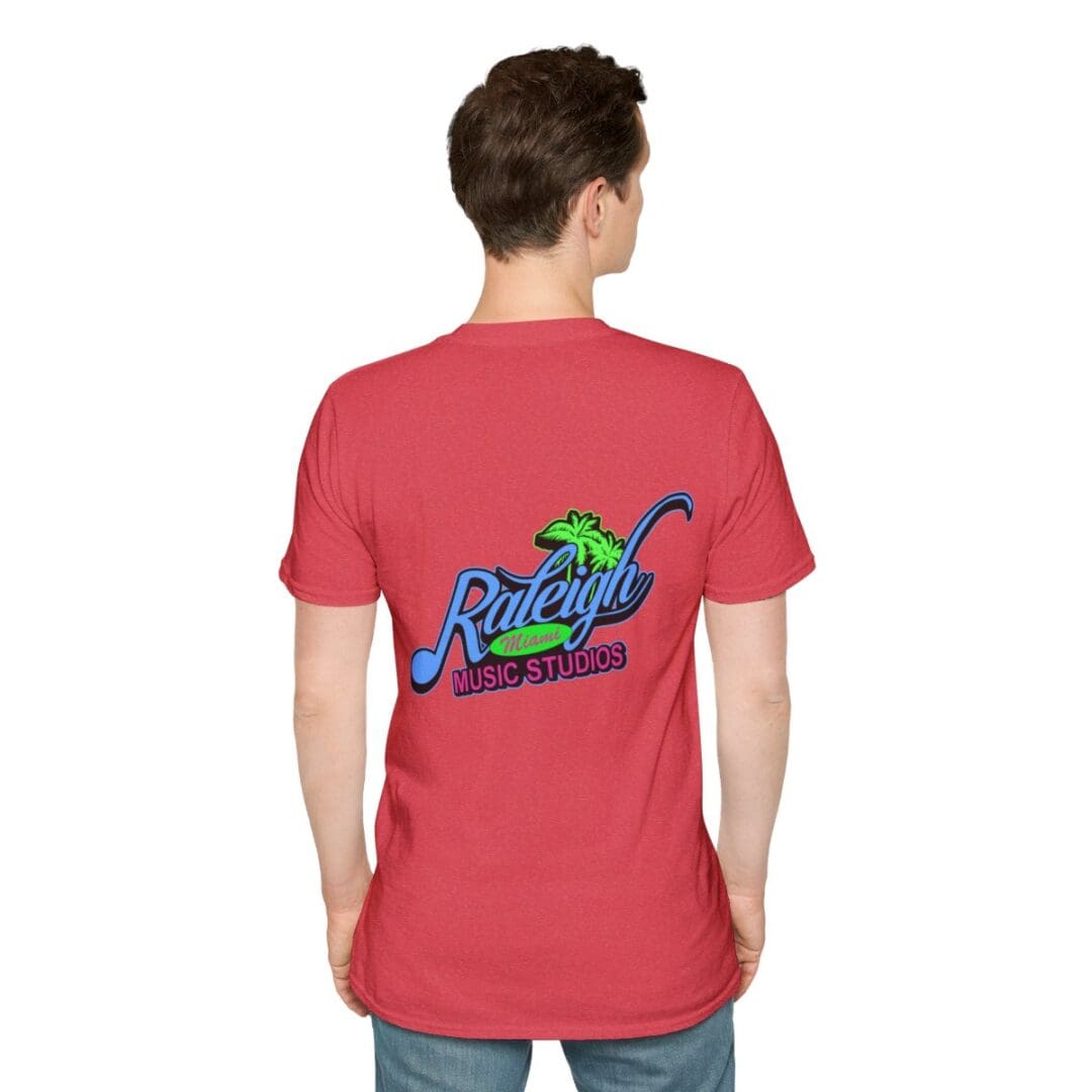 Raleigh Music Studios t-shirt back design.