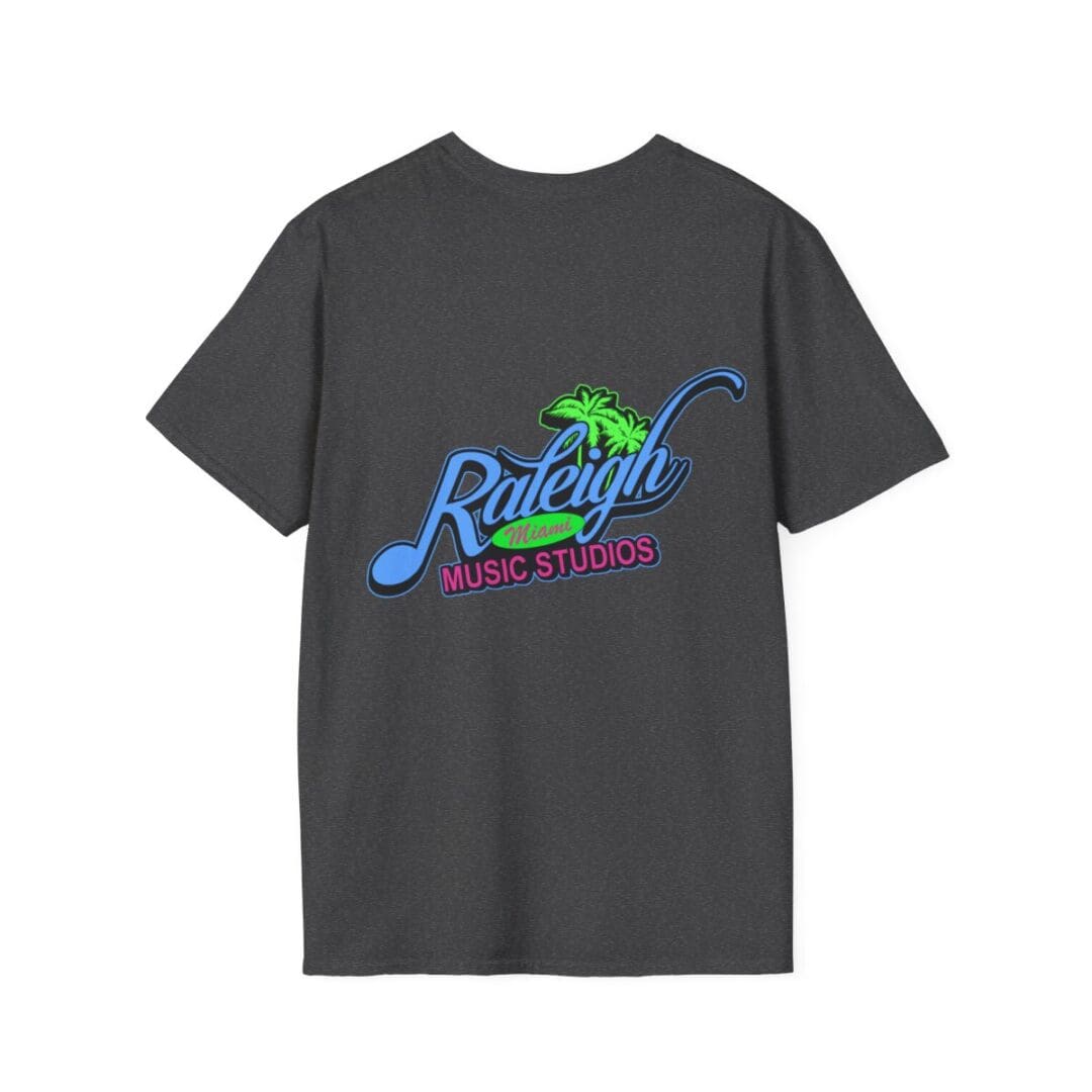 Raleigh Miami Music Studios T-shirt back.