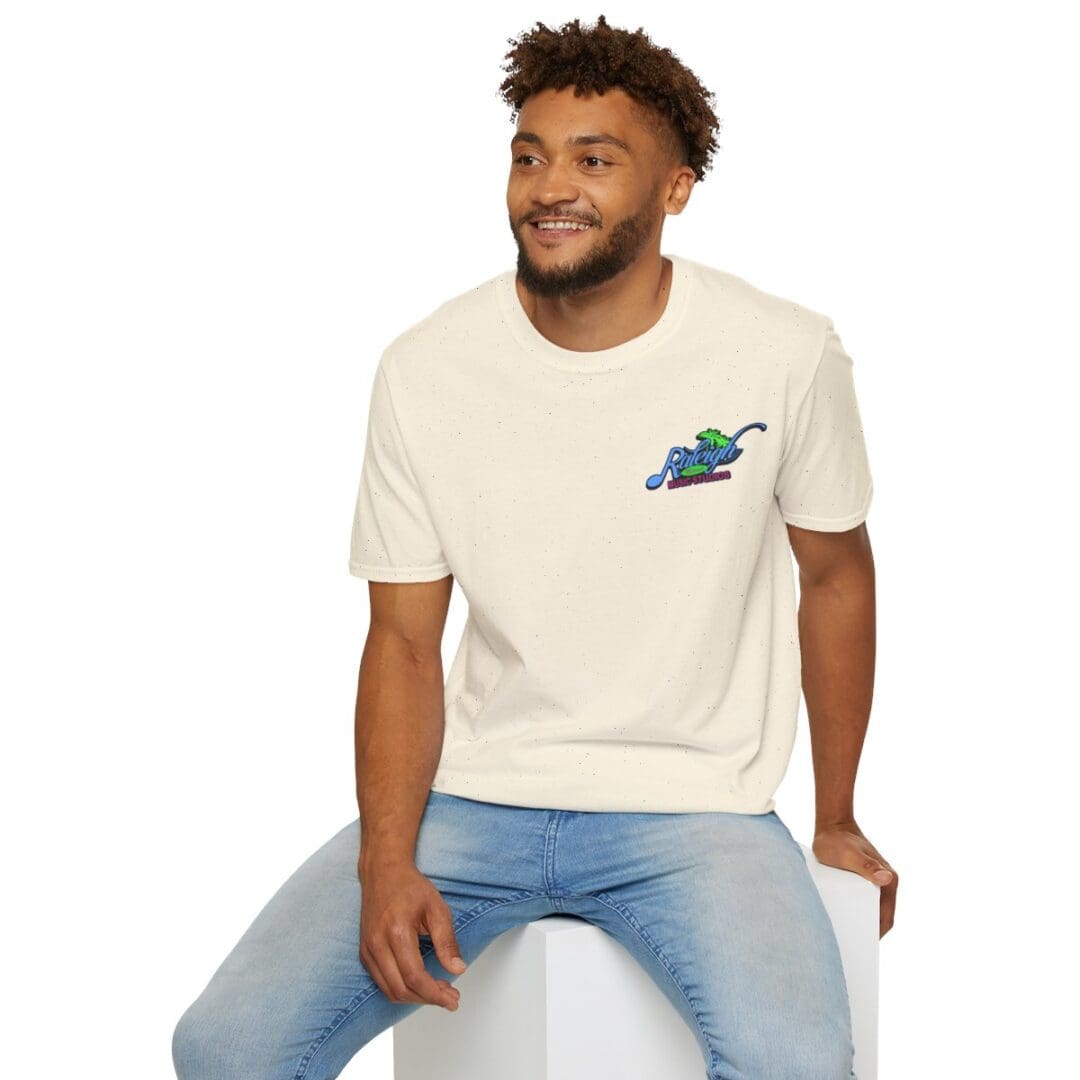 Man in off-white Rideau Canal tee shirt.