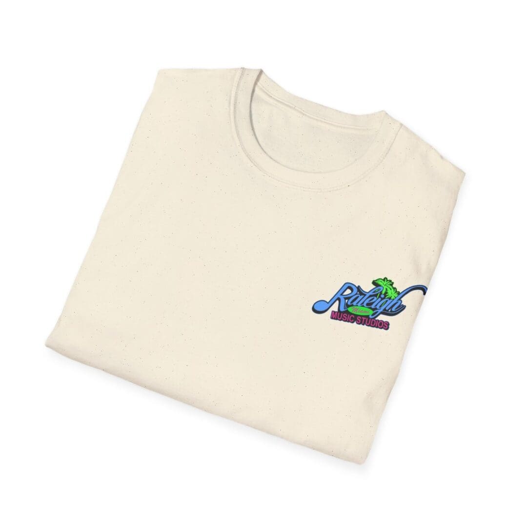 Beige Raleigh Music Studios T-shirt.
