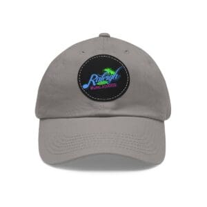Dad Hat with Leather Patch (Round)