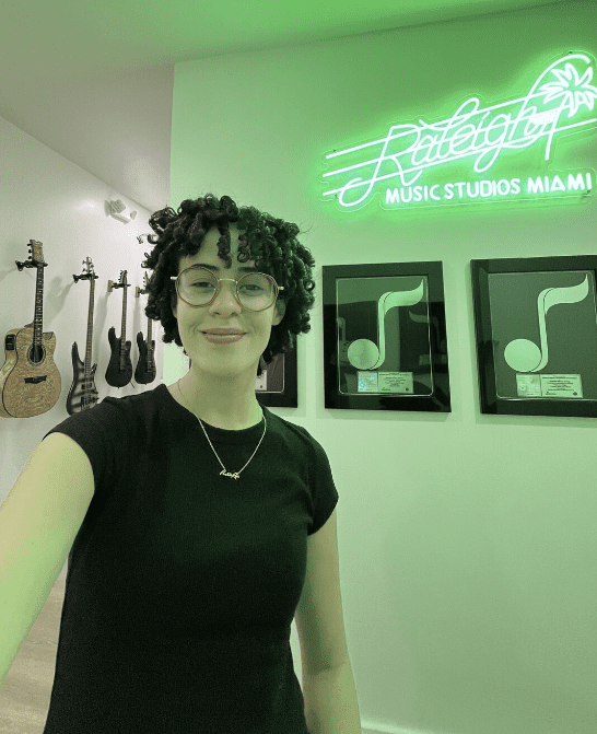 Woman at Raleigh Music Studios Miami.